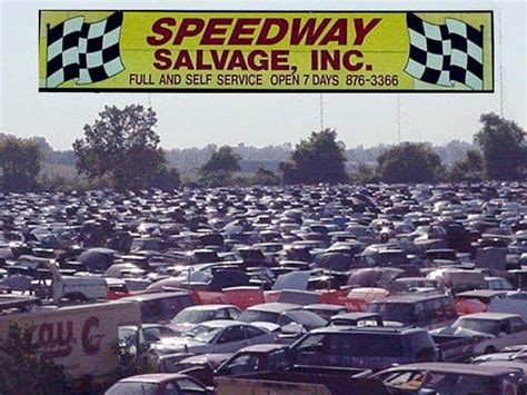 Speedway salvage - SPEEDWAY SALVAGE INC. 520 Old Madison Road East St. Louis, Illinois 62201 IN BUSINESS SINCE 1981 SPEEDWAY HAS OVER 4,000 SALVAGED VEHICLES! Tweets by @SpeedwaySalvage. Our eBay Store. WE HAVE 100'S OF CLASSIC AND EXOTIC CARS ON OUR LOT ...